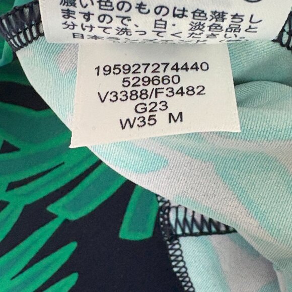Lands End Tankini Swim Top Size M 8 10 Green Floral Built In Bra Adjustable - Picture 5 of 12